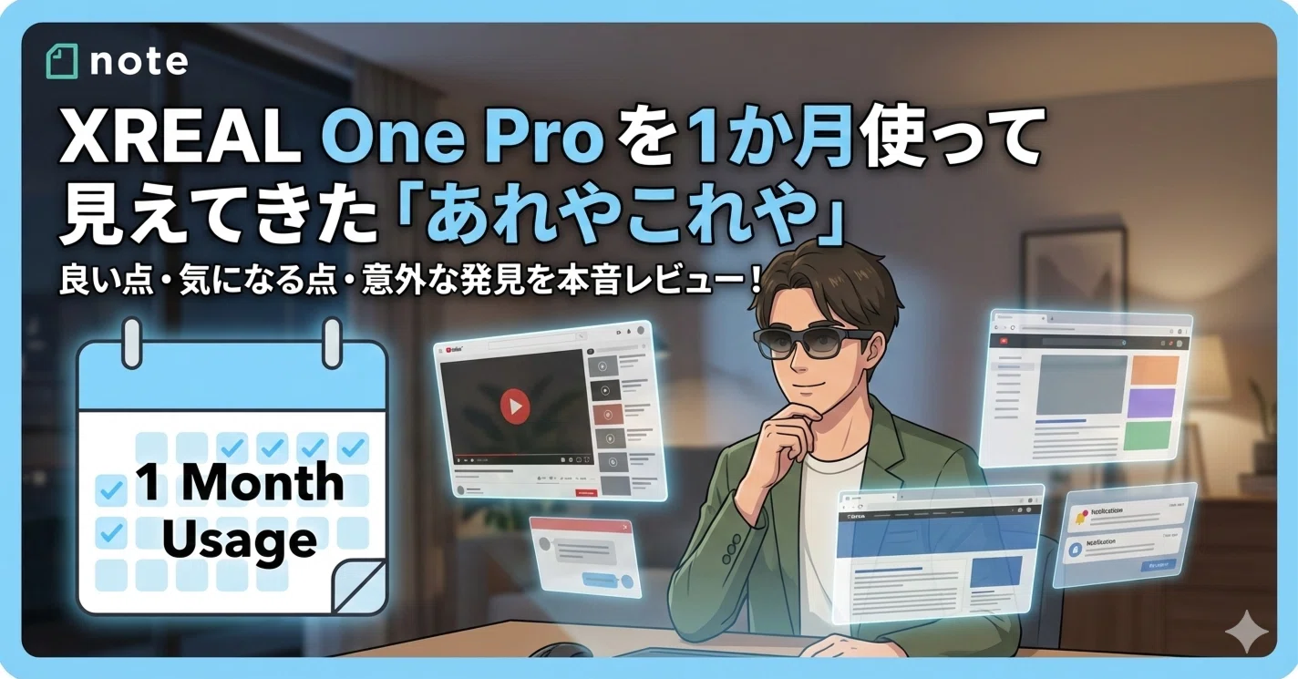 XREAL One Pro を1か月以上使って見えてきた「あれやこれや」｜YASUO-JP