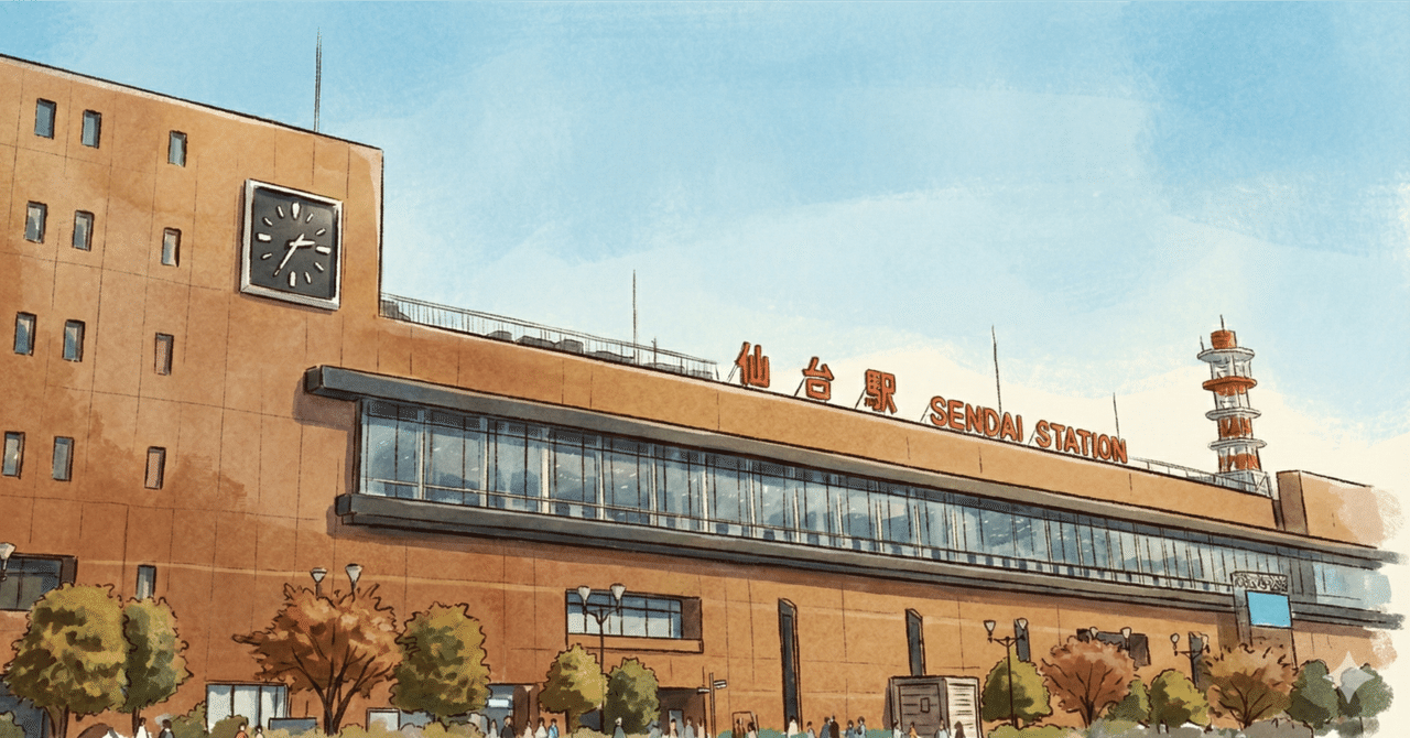 あの赤茶色の駅舎に、ただいま。｜ささみの画像