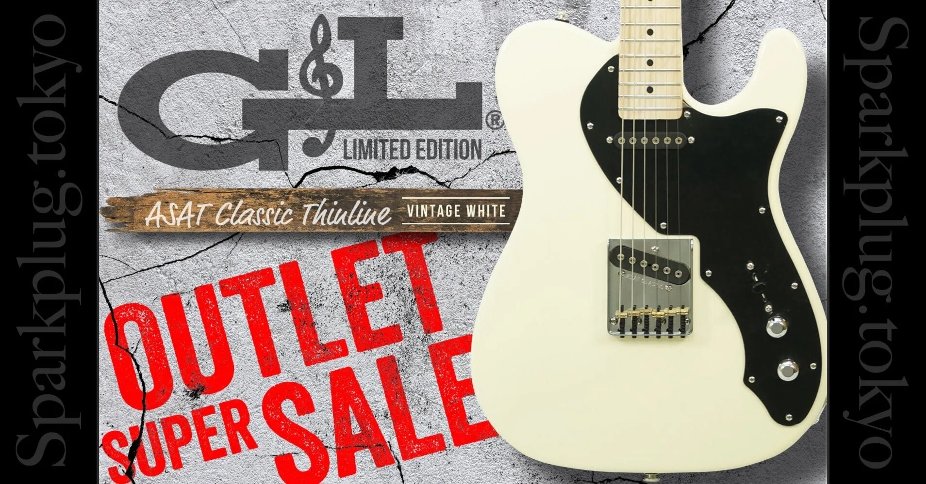 Popular White! Get the Limited USA-made G&L ASAT Classic Thinline