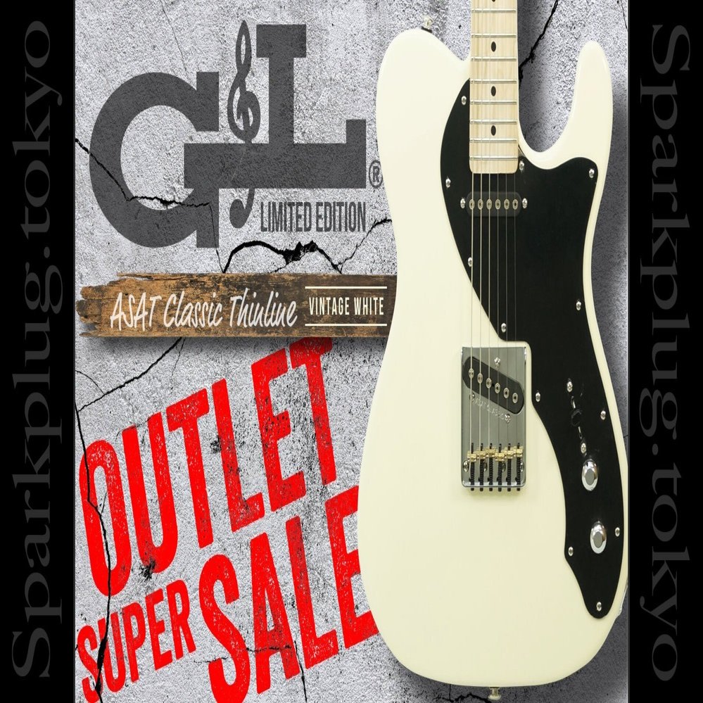 人気のホワイト！G&L USA製限定モデル ASAT Classic シンラインを特別