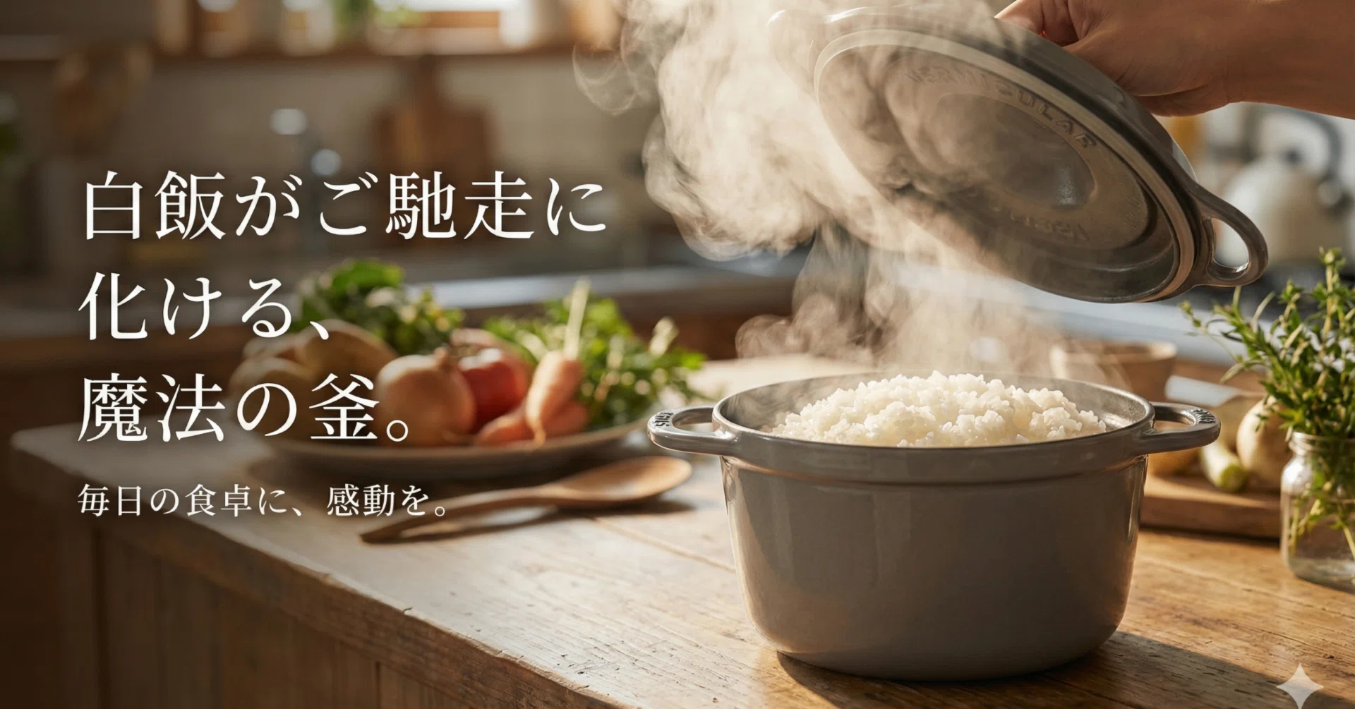 緊急】白飯が「ご馳走」に化ける魔法の釜。バーミキュラ ライスポット
