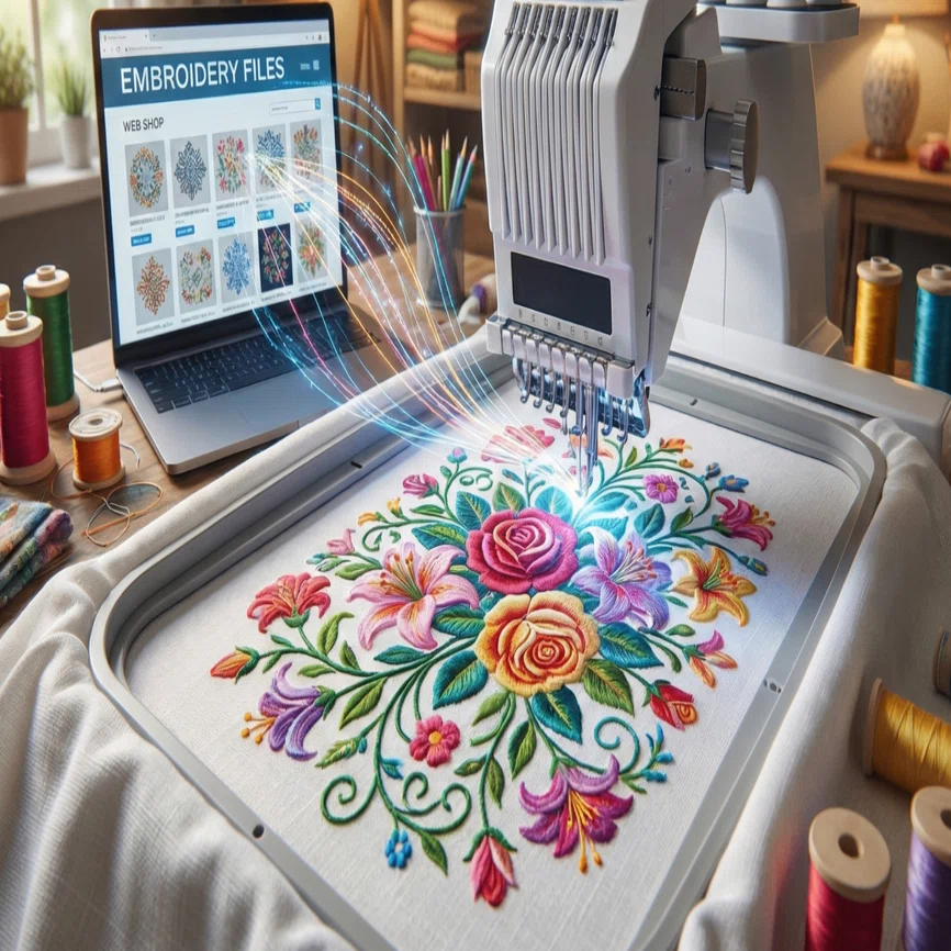針も糸も不要。Midjourney×無料ツールで「刺繍データ」を量産し、Etsy