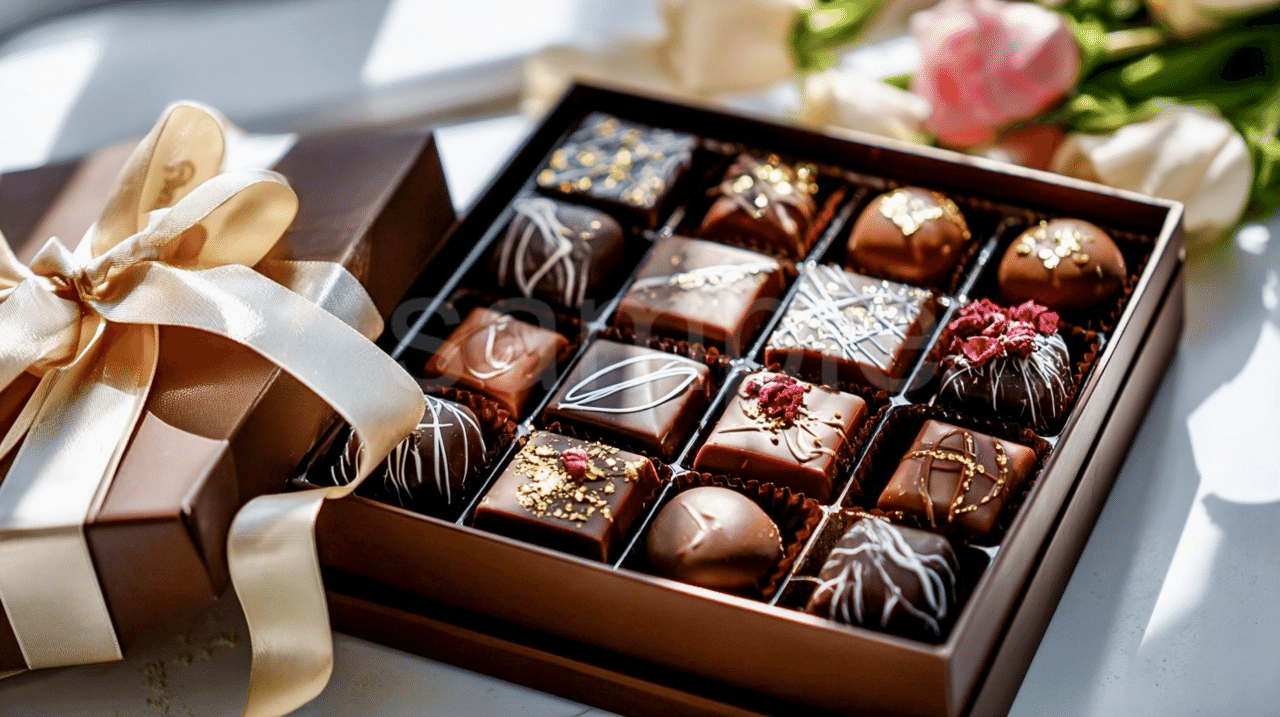 Midjourney /高級チョコレートの箱 を作る為のプロンプト(呪文)｜TOMOYA