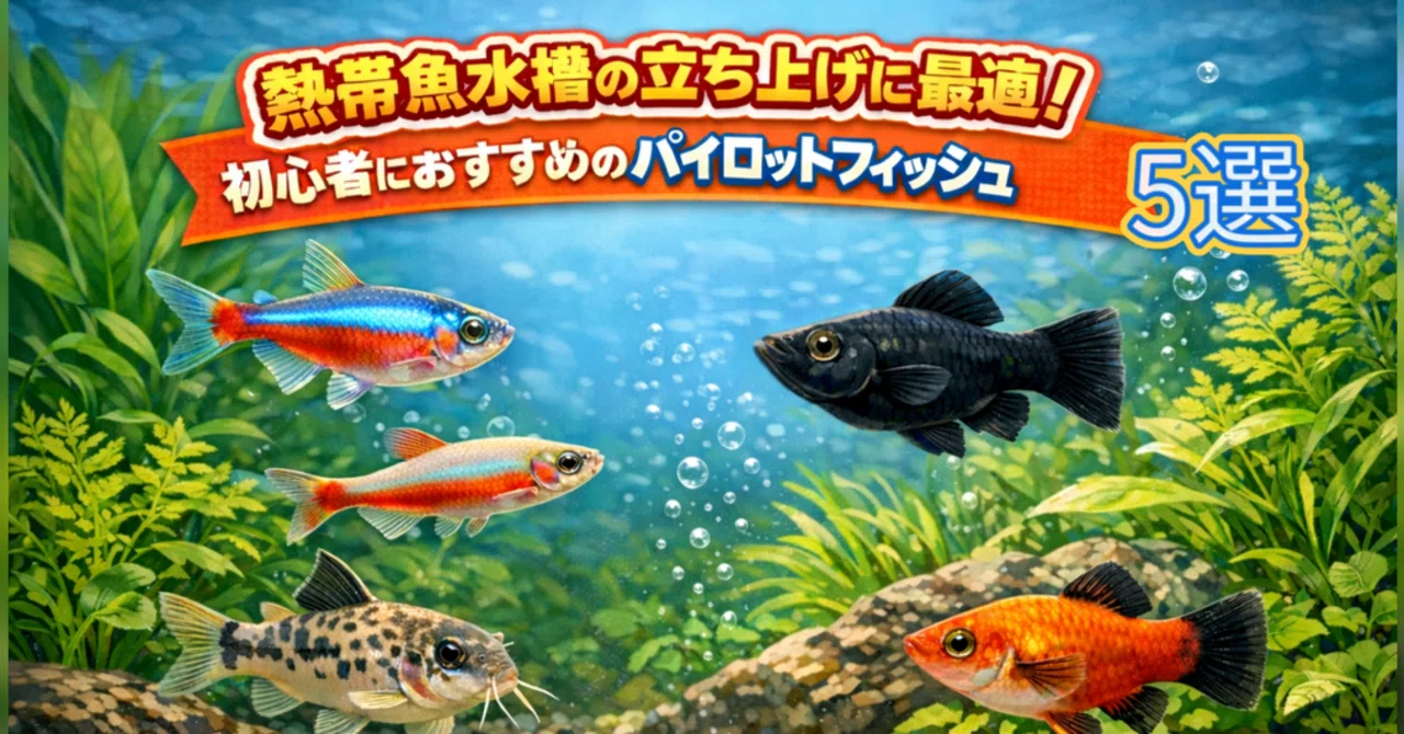 熱帯魚水槽の立ち上げに最適！初心者におすすめのパイロットフィッシュ