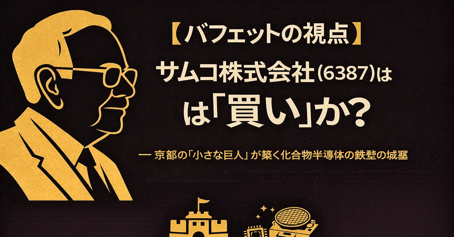 バフェットの視点】サムコ株式会社 (6387) は『買い』か？ — 京都の
