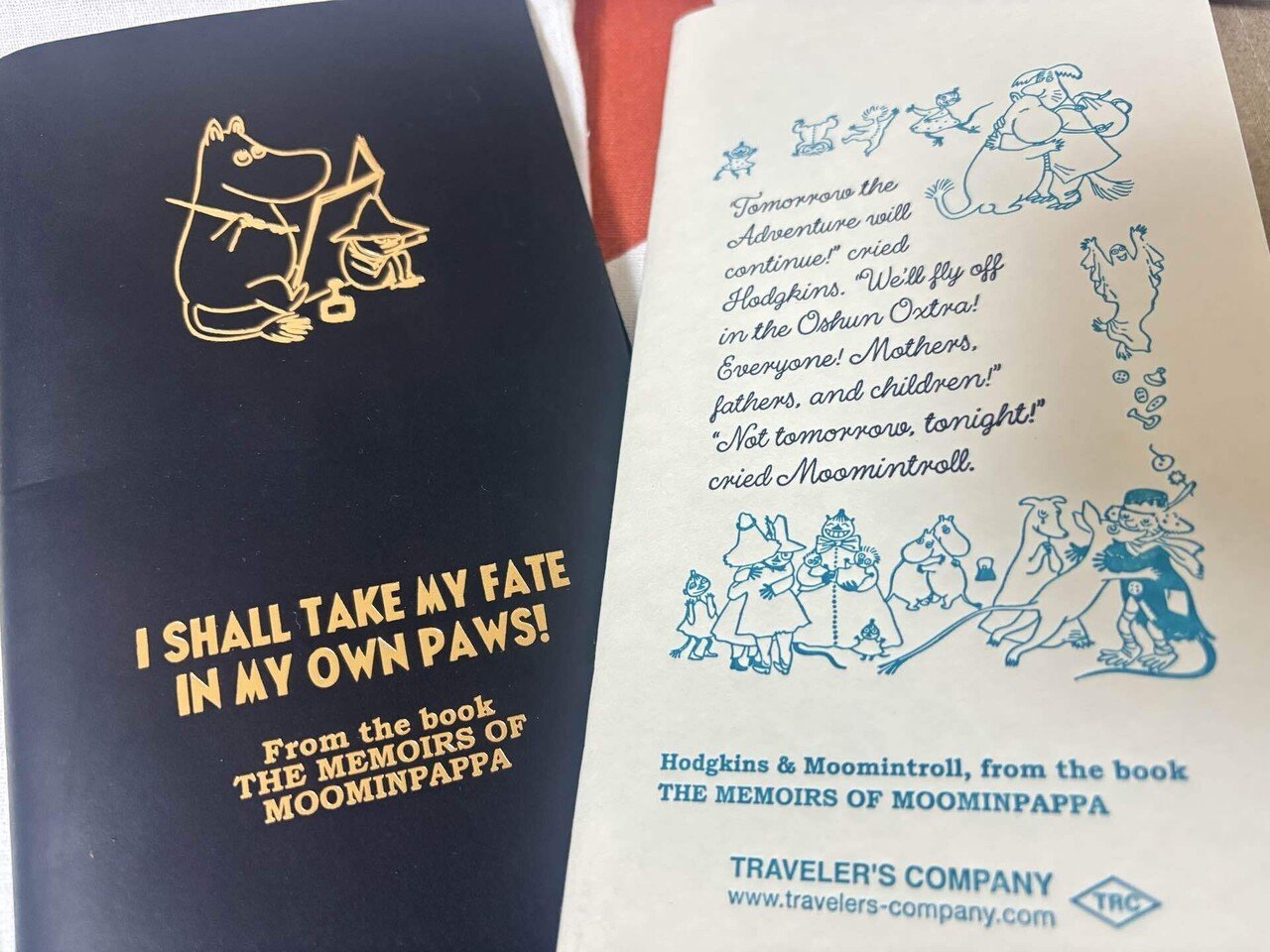 ムーミントラベラーズノートをセットアップ｜ふくだりょうこ