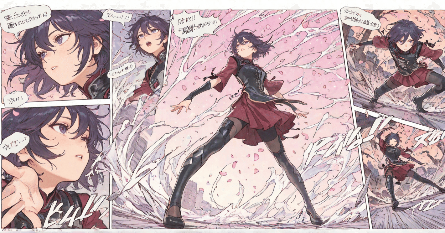 こあまページ 好きな絵を描く）.2026.1.25.｜漫画コマ割り｜LoRAの都市伝説｜stable