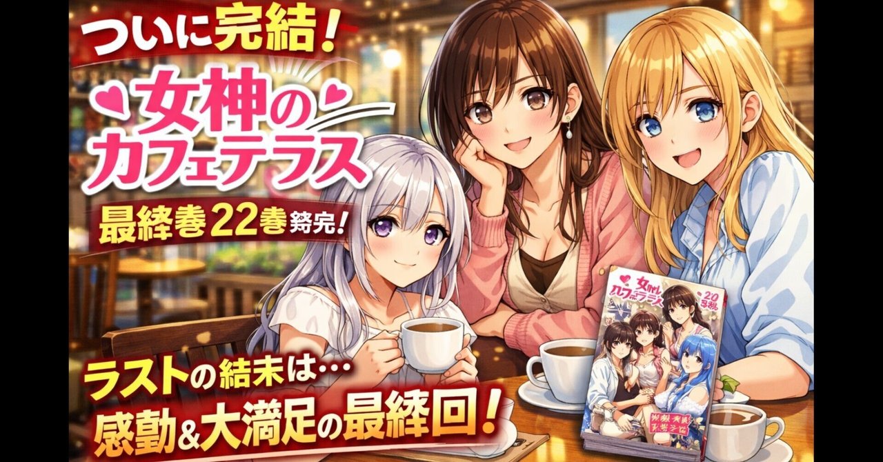女神のカフェテラス(22)最終巻発売！ 区切りとしての一冊｜暁 知流