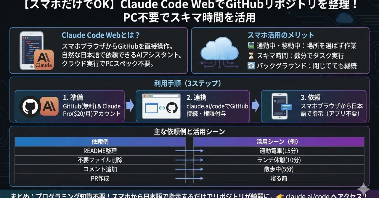 Organizing GitHub repositories from your smartphone with Claude Code ...