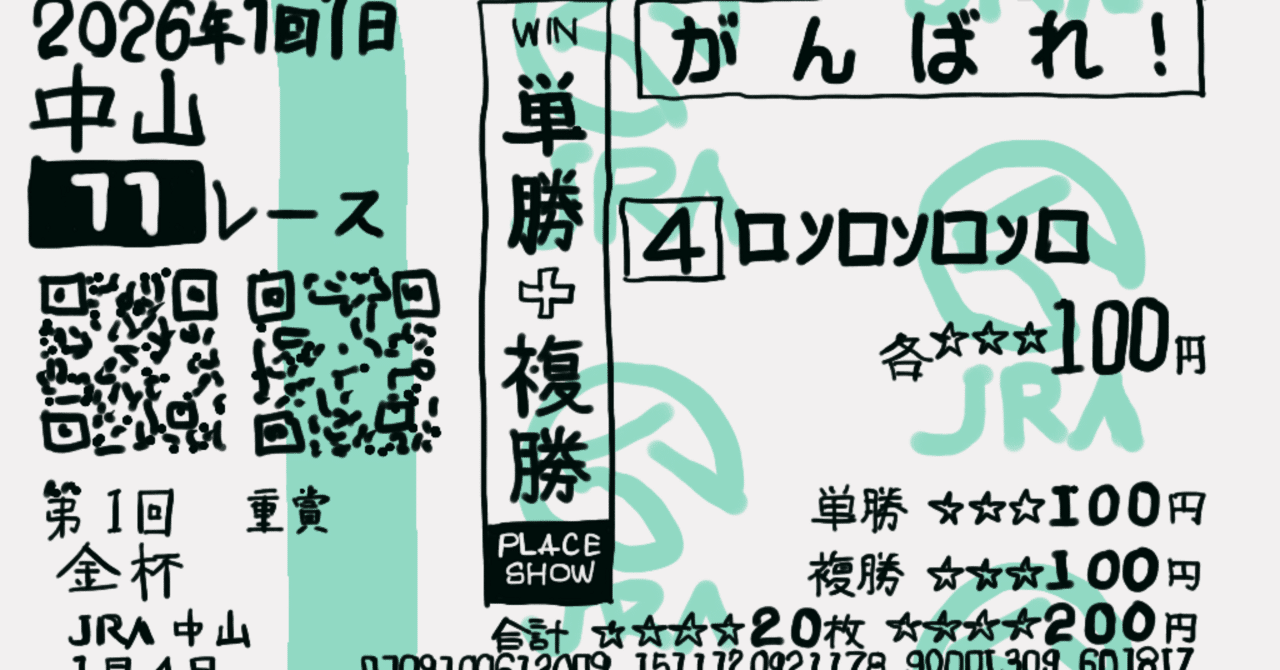 初心回顧】馬券の買い方④枠連・馬単｜ろんろ