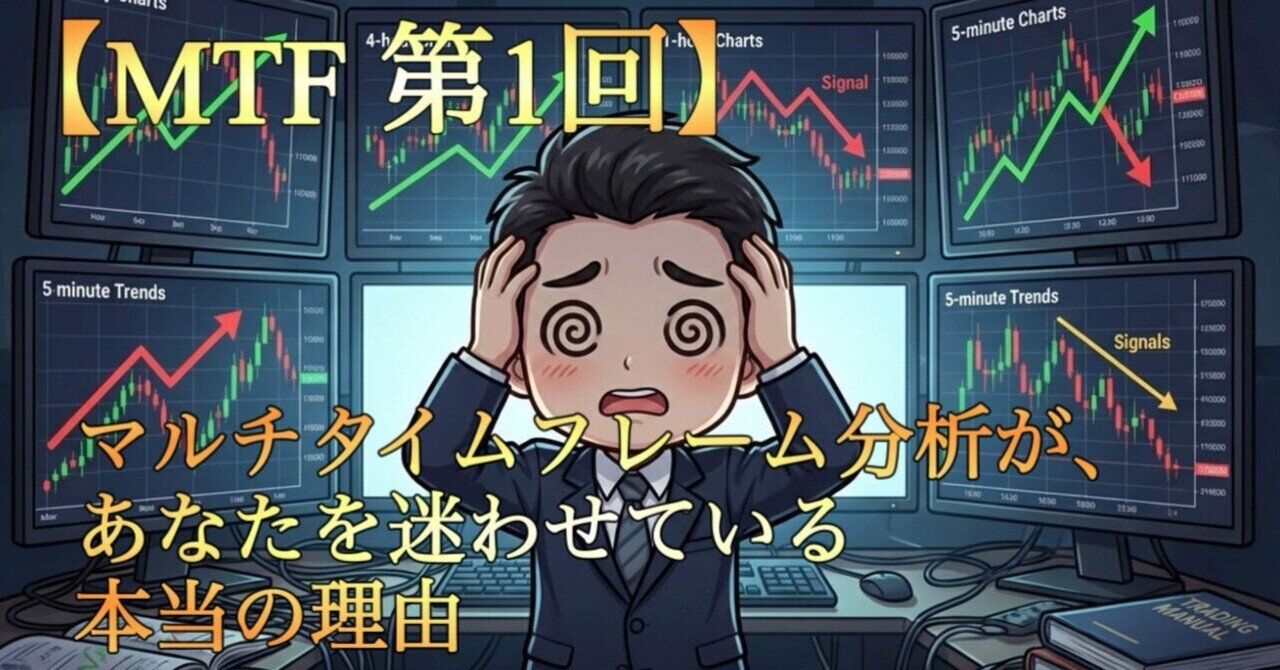 MTF 第1回】マルチタイムフレーム分析が、あなたを迷わせている本当の理由｜YRLIFEDESIGN YOSHI