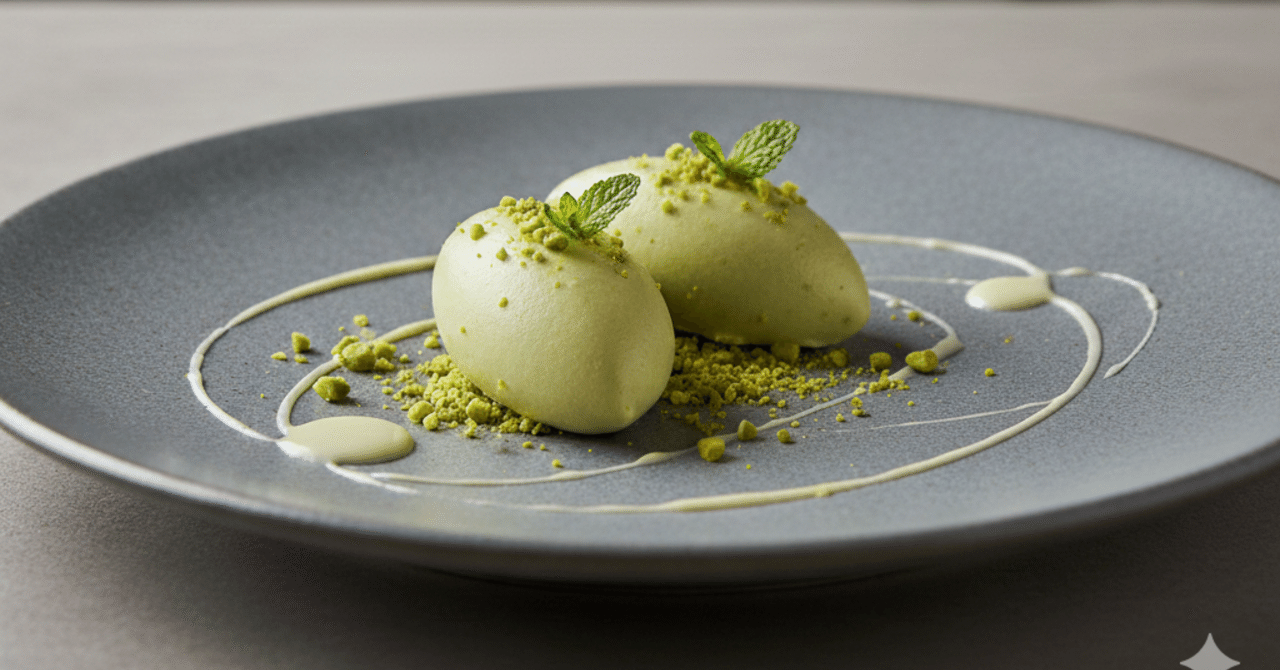 Mousse légère à la Zunda de haricots Hidenden / 秘伝豆ずんだの