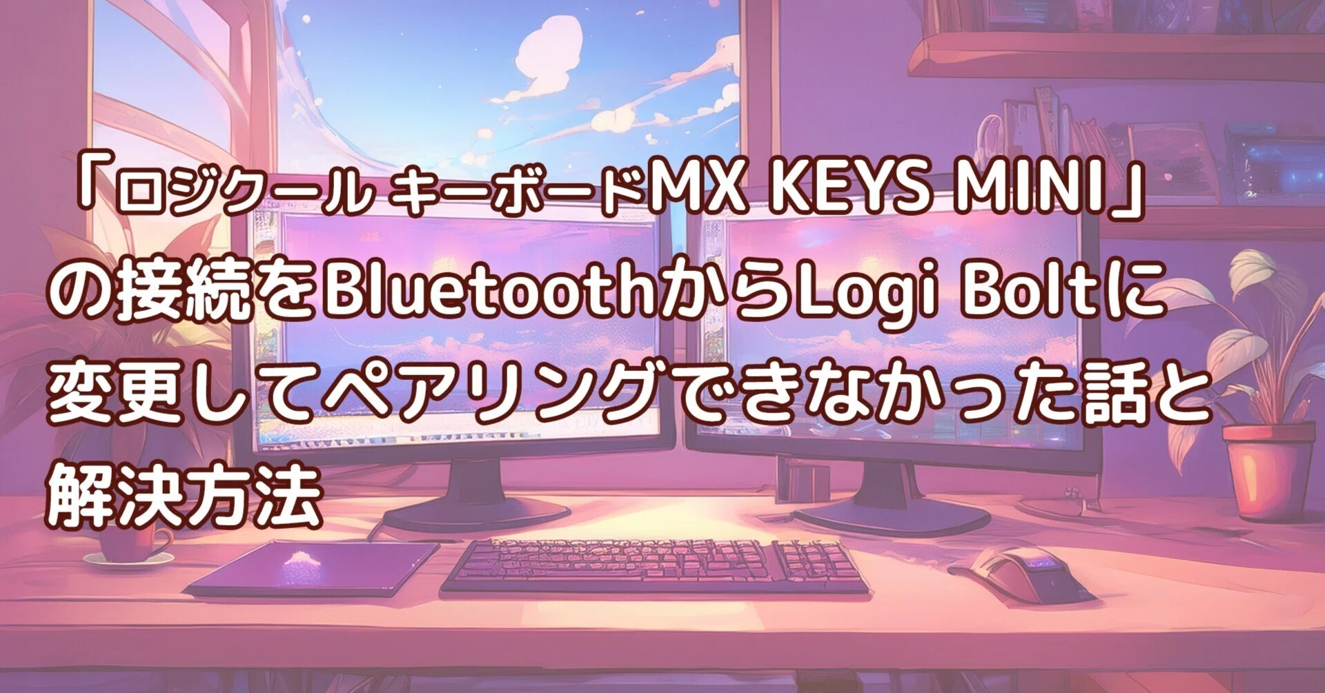 ロジクール キーボード MX KEYS MINI」の接続をBluetoothからLogi Bolt