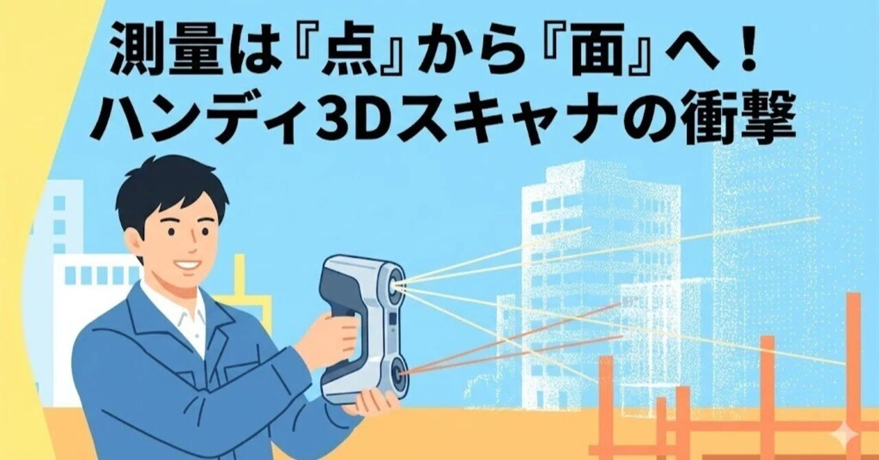 スマホ感覚で測量！？ハンディ3Dスキャナが変える「土地家屋調査士」の