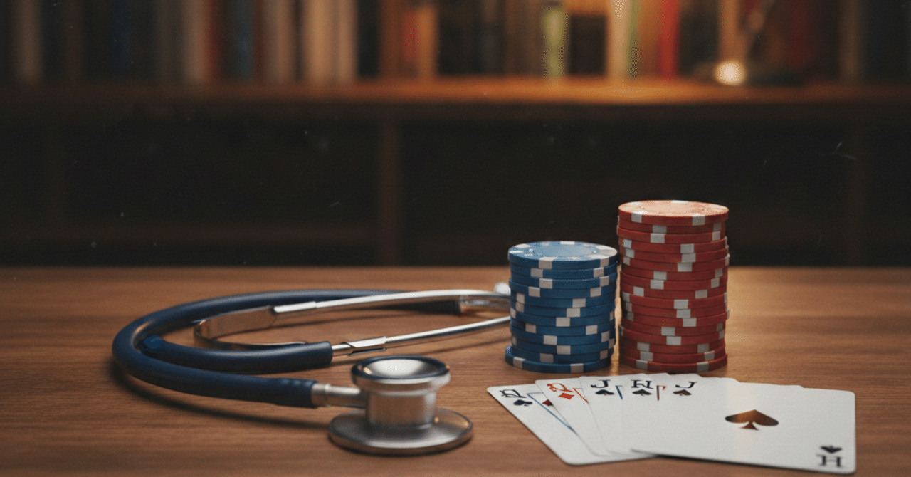 趣味紹介】GTOは「診療ガイドライン」と同じだった？現役医師が考えるポーカーの魅力｜Dr.HAL 泌尿器科医×ポーカー×育児｜効率厨