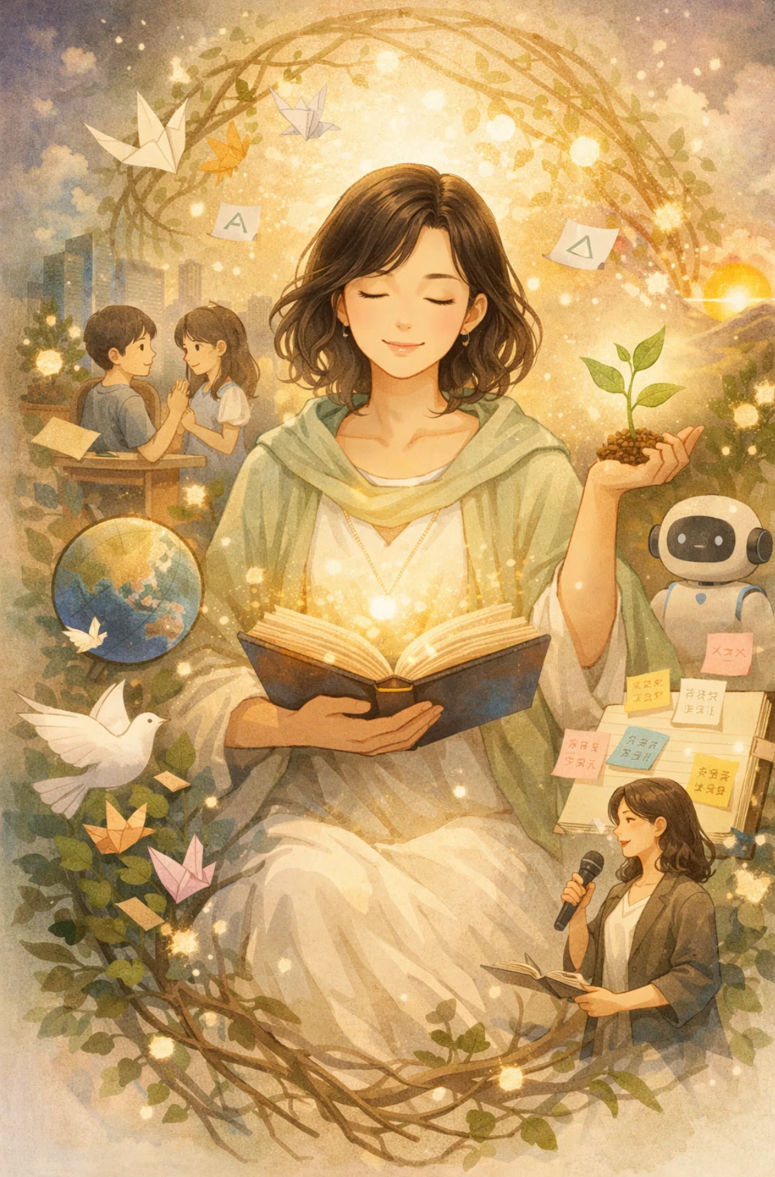 Light, Shadow, and the Heart as Depicted by AI｜上田祥子（うえださちこ）