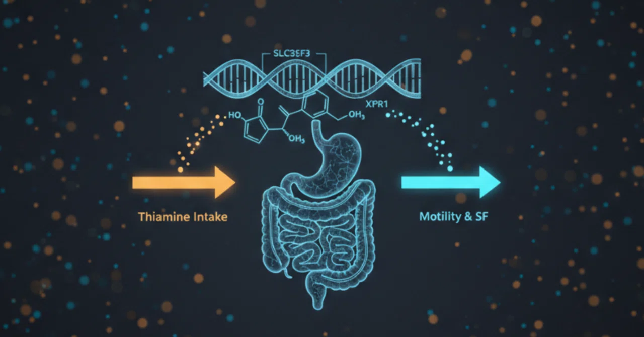 最新｜遺伝学的研究により、ビタミンB1代謝と腸管運動およびIBSリスクの関連が明らかに