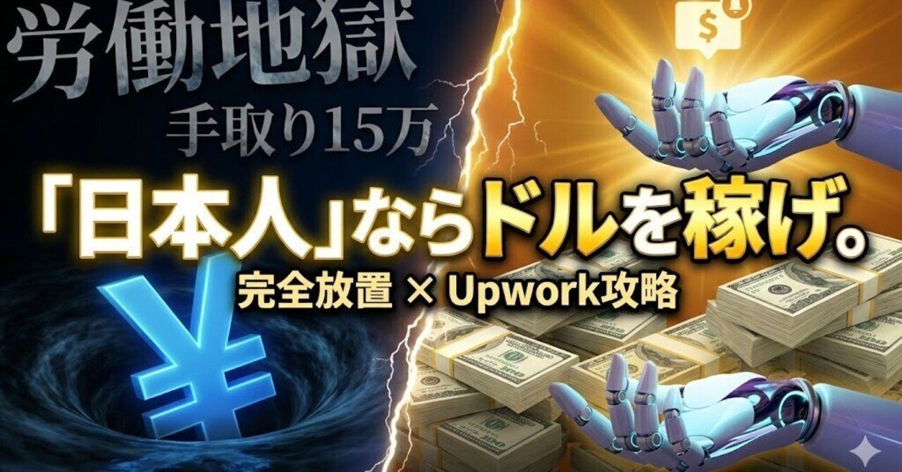 2026年・緊急提言】日本円と心中しますか？「出稼ぎ」せずに自宅からドルの蛇口をひねる 唯一の生存戦略｜ハックくん＠AIツール配布人