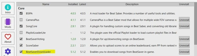Beatsaber カスタム曲追加 Emアトリエ Note