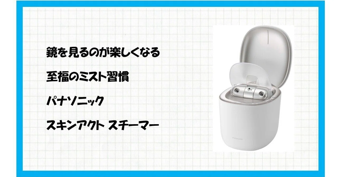 究極の「浸透」体験。パナソニック スキンアクト スチーマー EH-SB50-W