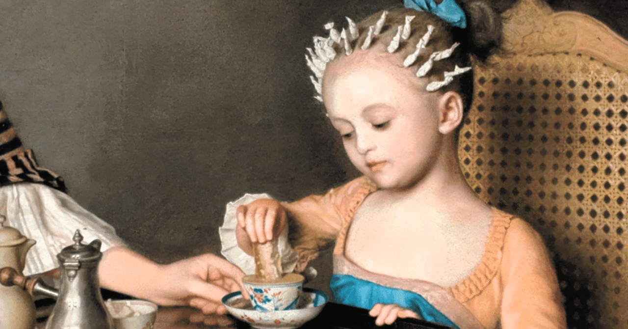 リオタールのパステル画『ラヴェルニュ家の朝食』｜みに@イングランド