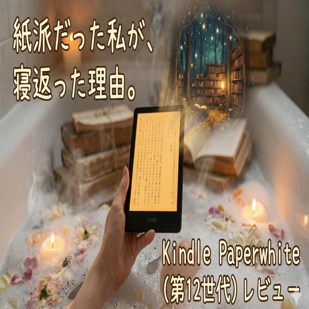 正直レビュー】Kindle Paperwhite(第12世代)は高い？「紙の本派」だっ
