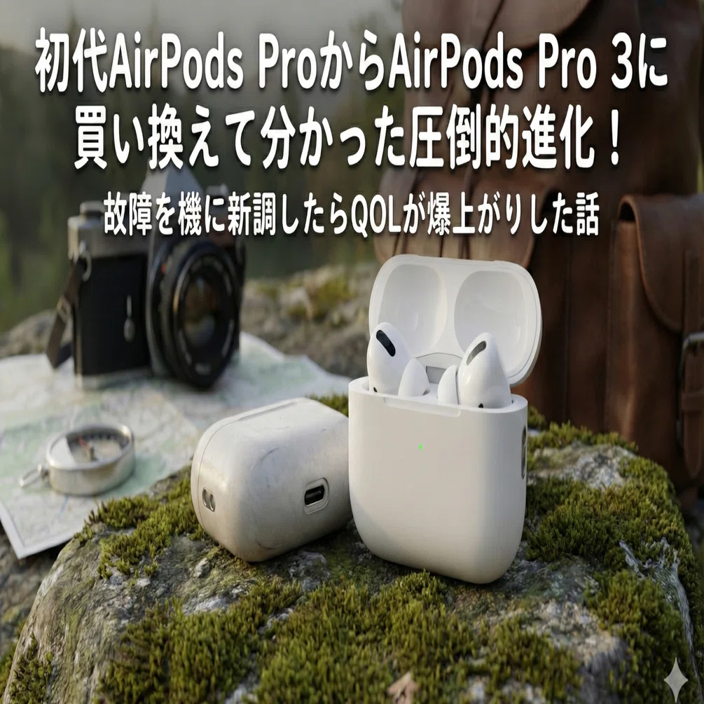 初代AirPods ProからAirPods Pro 3に買い換えて分かった圧倒的進化