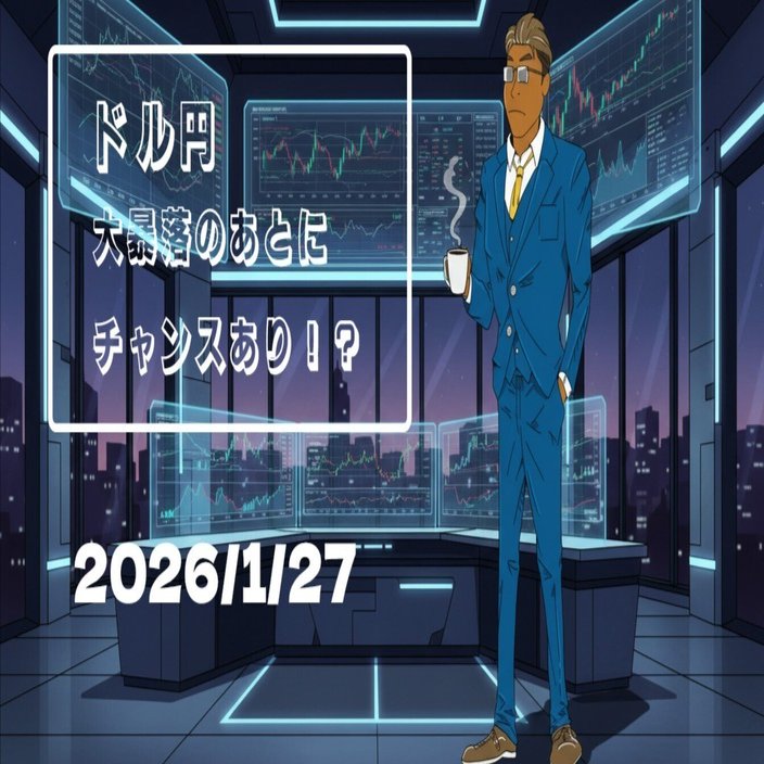 ◤◢◤◢26/1/27暴落後のドル円ロングで爆益狙い ◤◢◤◢｜エドガーのFXトレード議事録