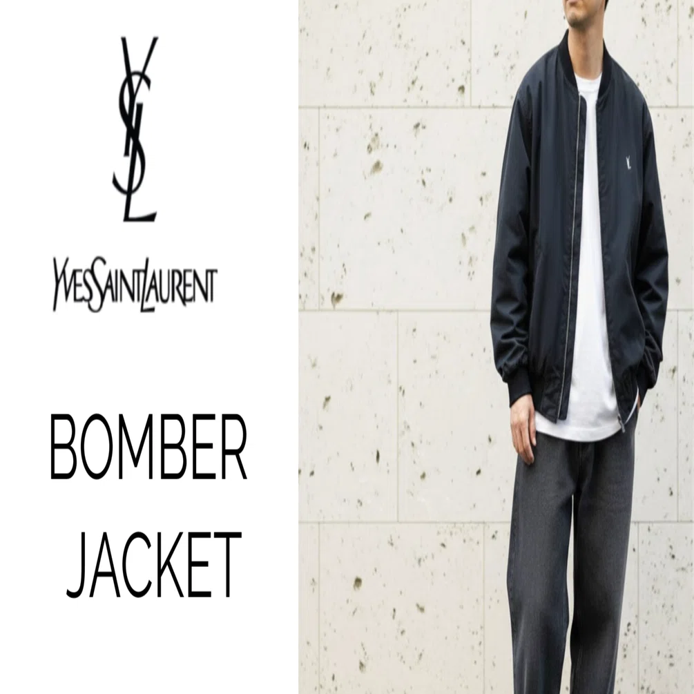 Yves Saint Laurent ✖️ BOMBER JACKET｜Red Hurl