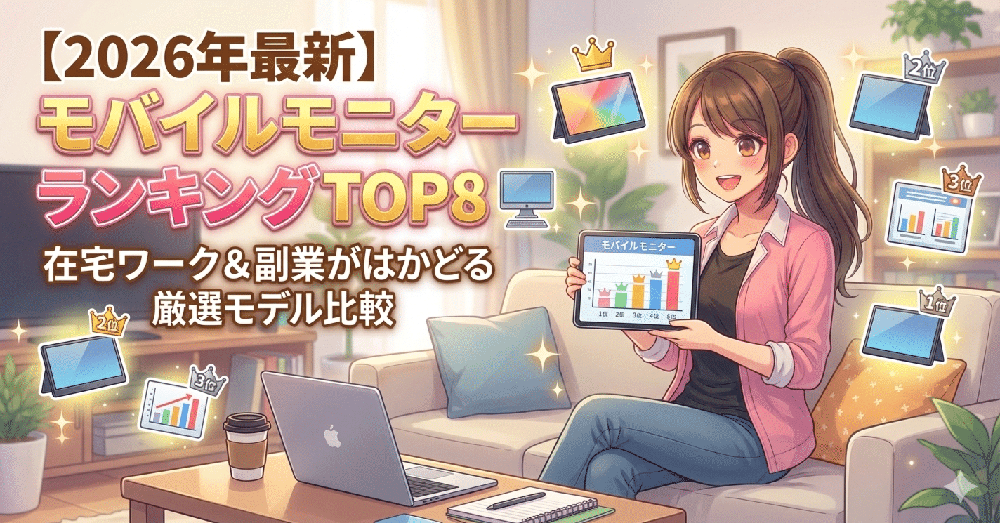 2026年最新】モバイルモニターおすすめランキングTOP8🖥️✨在宅ワーク
