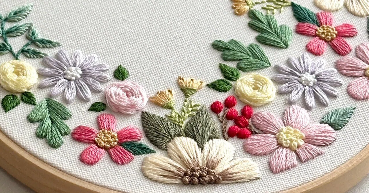 春に刺繍したい図案まとめ | 22作品ご紹介します！｜はなこまち/刺繍作家