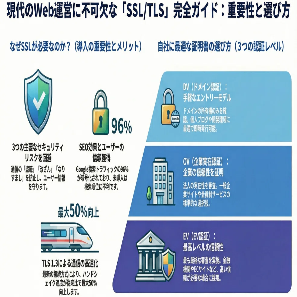 SSLとは│仕組みから導入まで、Webサイト運営に欠かせない暗号化技術を