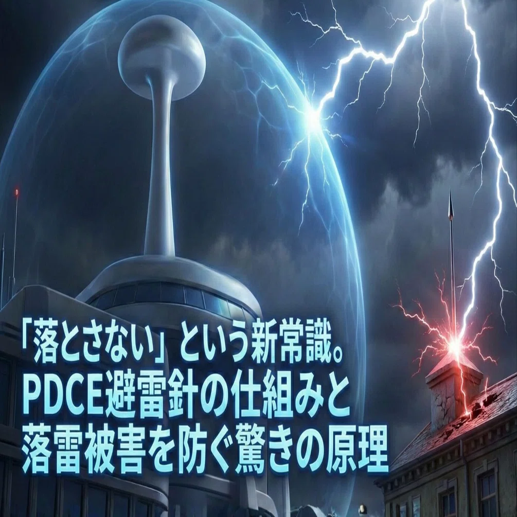 落とさない」という新常識。PDCE避雷針の仕組みと落雷被害を防ぐ驚きの