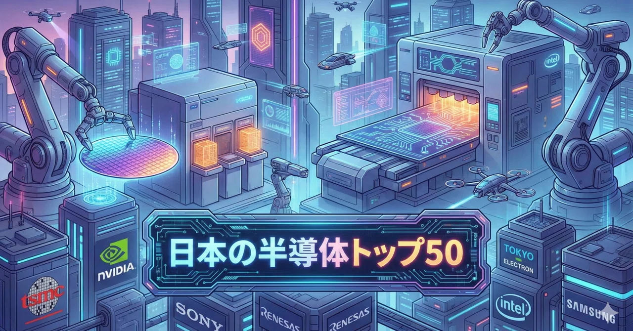 [Definitive Edition] The Complete Map of Japan's 'Top 50' Semiconductor ...