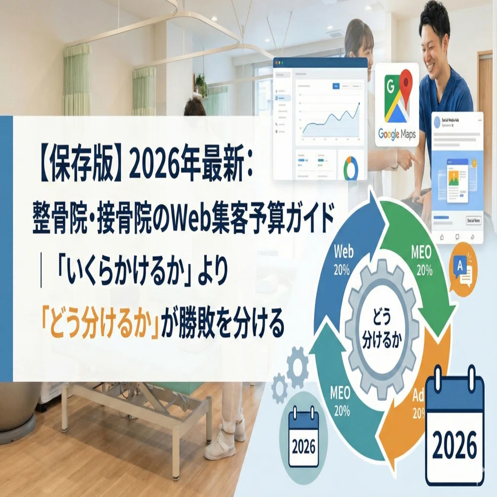保存版】2026年最新：整骨院・接骨院のWeb集客予算ガイド｜「いくら