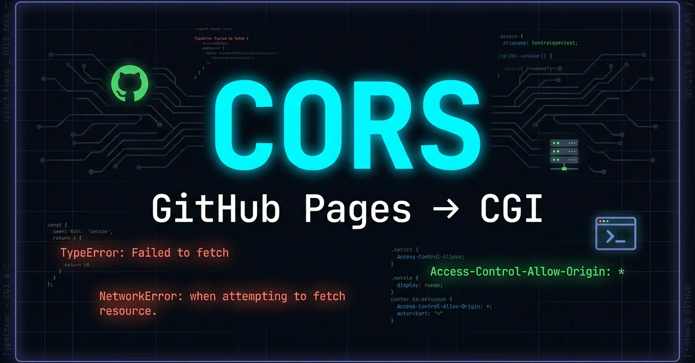 GitHub PagesからさくらレンタルサーバーのCGIを呼び出す実験― CORSで