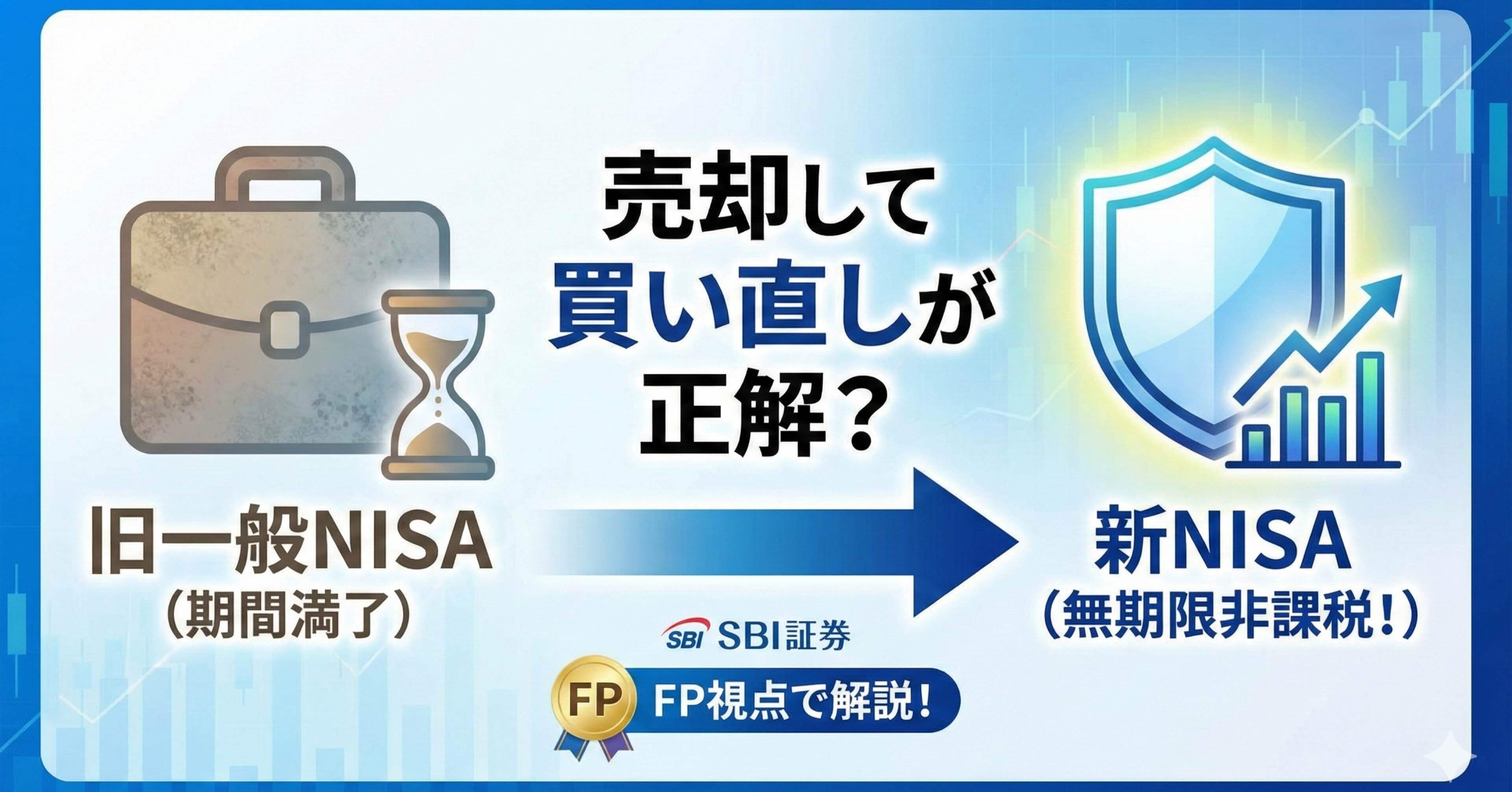 SBI証券】旧一般NISAの満了時は「買い直し」一択？特定口座へ移管するデメリットとFP流・最適解｜たなやん｜Vポイントびより【FP解説】