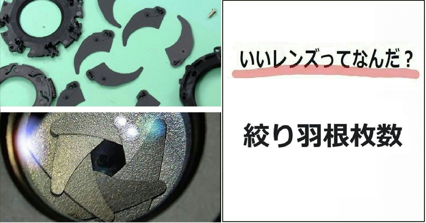 レンズ仕様表の「絞り羽根枚数」には、どんな意味があるのだろうか