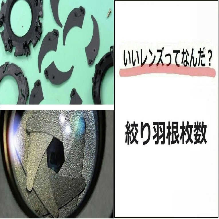 レンズ仕様表の「絞り羽根枚数」には、どんな意味があるのだろうか