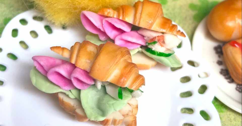 クロワッサンサンドなど えいみ Note