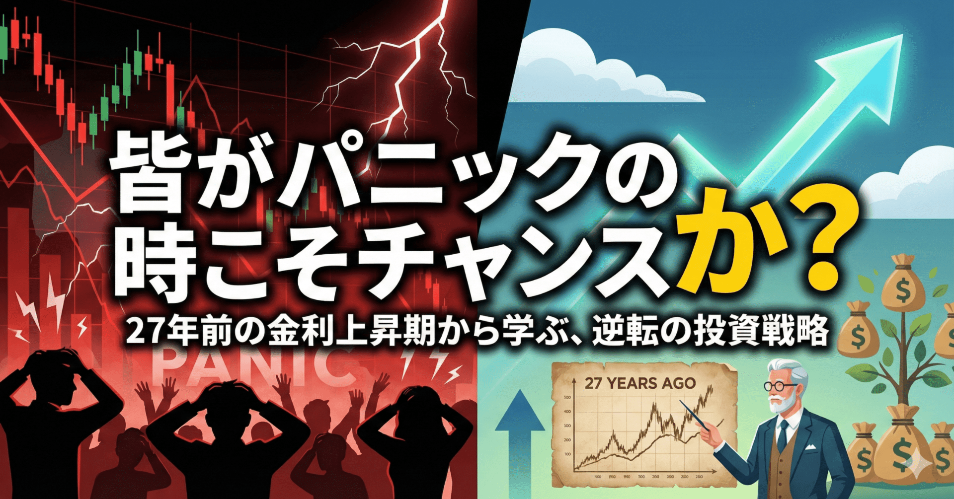 皆がパニックの時こそチャンス」か？27年前の金利上昇期から学ぶ、逆転