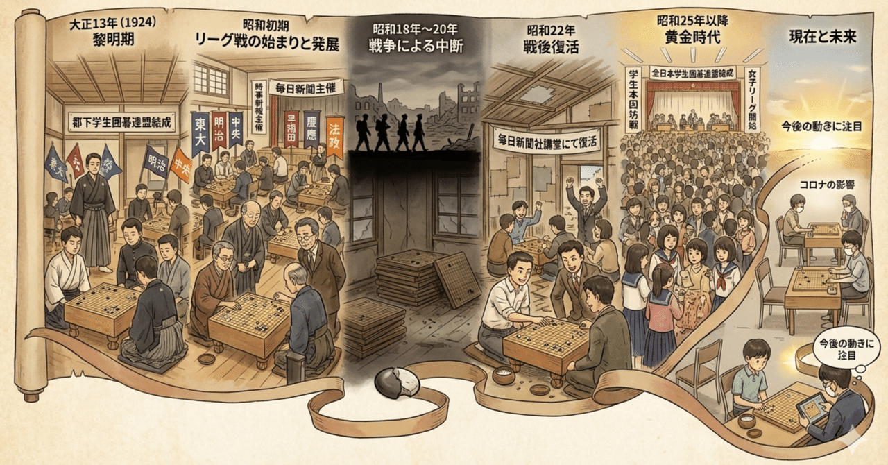 関東学生囲碁界の成り立ち｜烏天狗クーロン