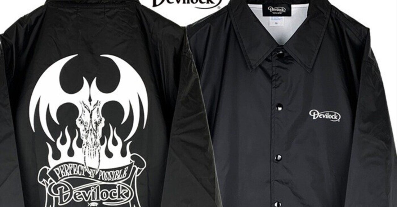 DEVILOCK / デビロック』新作コーチジャケット「FIRE TATTOO COACH