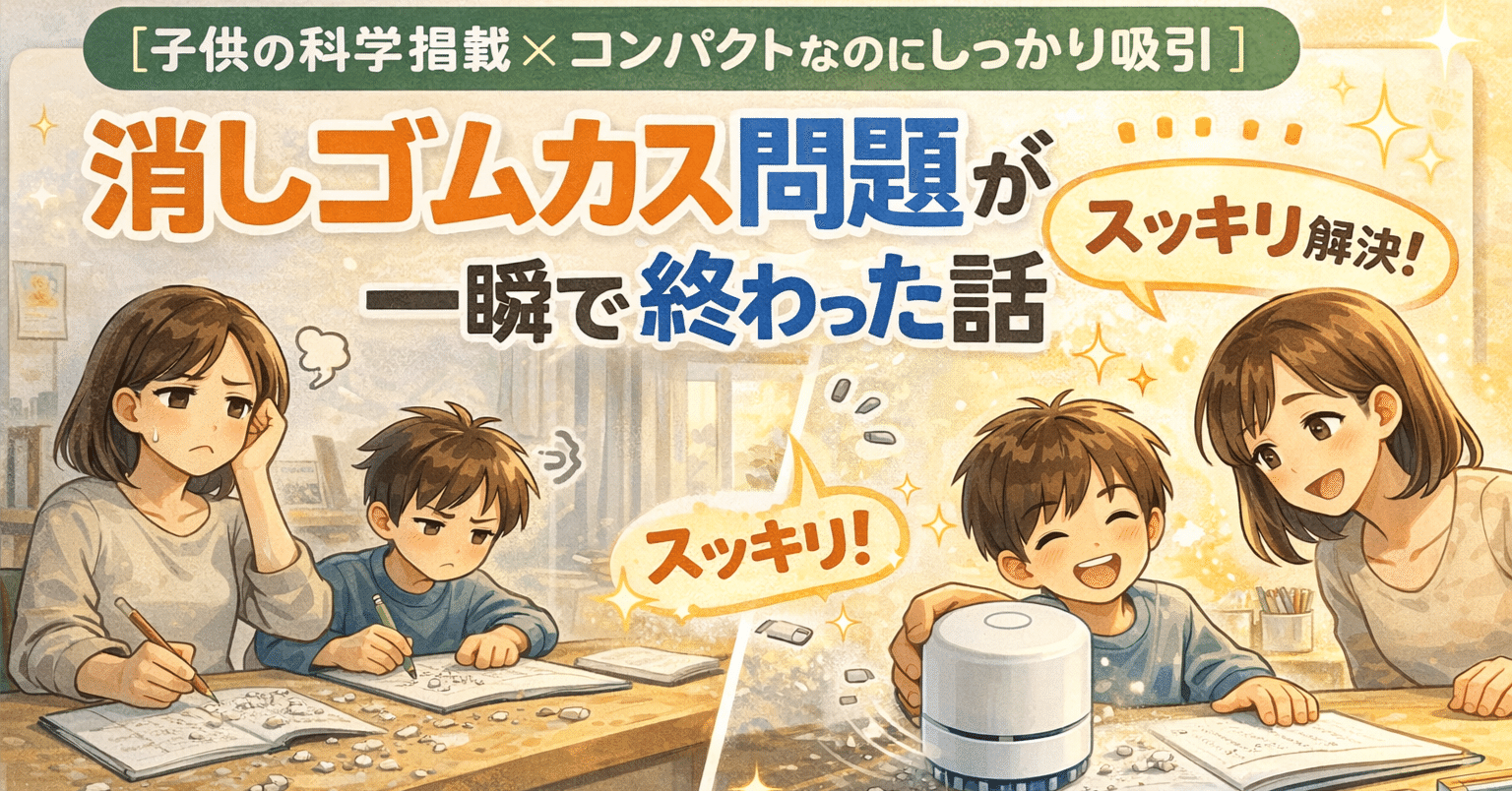消しゴムカス問題が一瞬で終わった話｜おだんごさん🍡3児パパ