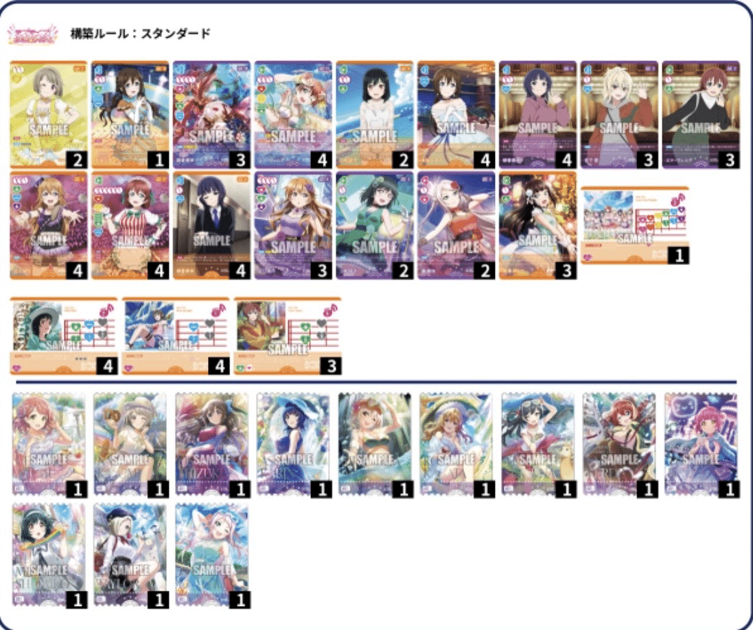 ラブカ】大阪ファンミ4-1！デッキ紹介！青緑Cara Tesoro編｜チャン