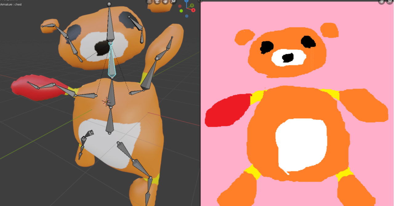 イラストから動く3dモデルの生成を行うblenderアドオン Love2d3d の原理 メイキング d イラスト モデリング サンフラワーふじ Fuji Sunflower Note