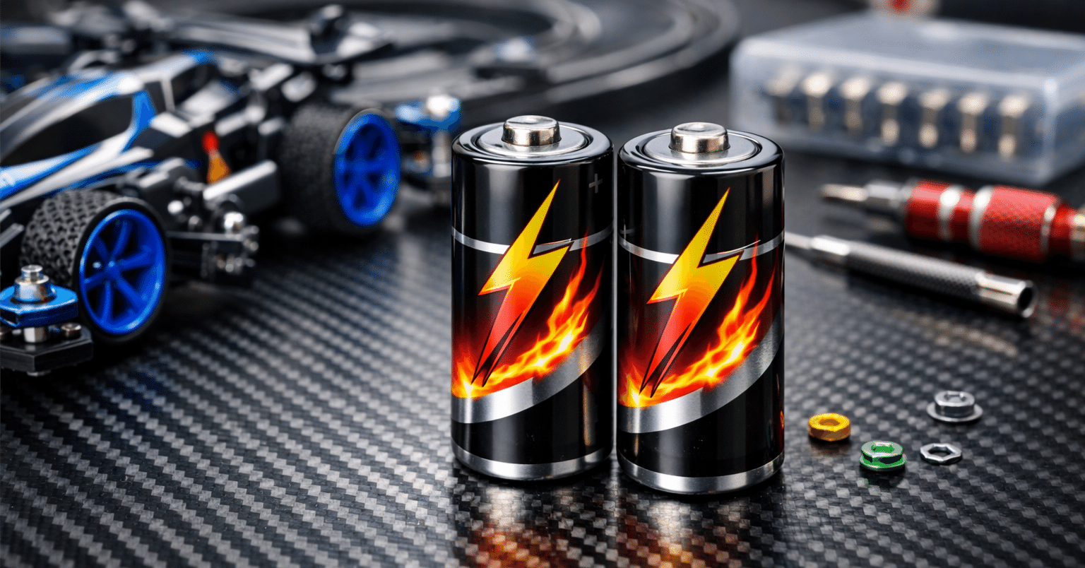 ミニ四駆のおすすめ電池比較！ネオチャンプとアルカリで「速さ」と
