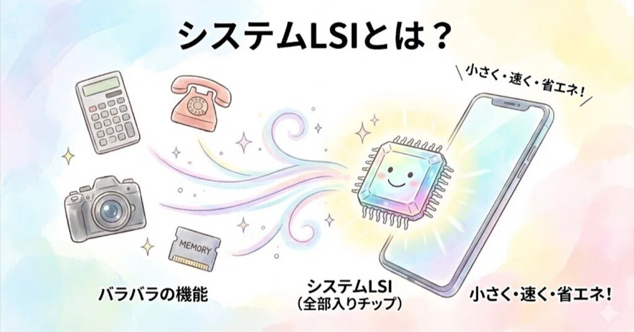 Lsi Type 【5分でわかる】「システムLSI」とは?スマホや家電の進化を支える「縁の下の力持ち」|さくら|応用情報×毎日1問アウトプット
