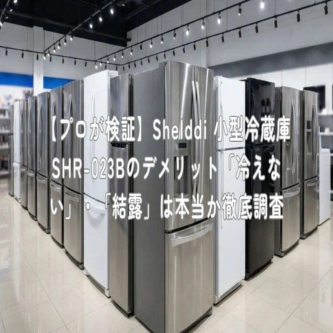 プロが検証】Shelddi 小型冷蔵庫 SHR-023Bのデメリット「冷えない