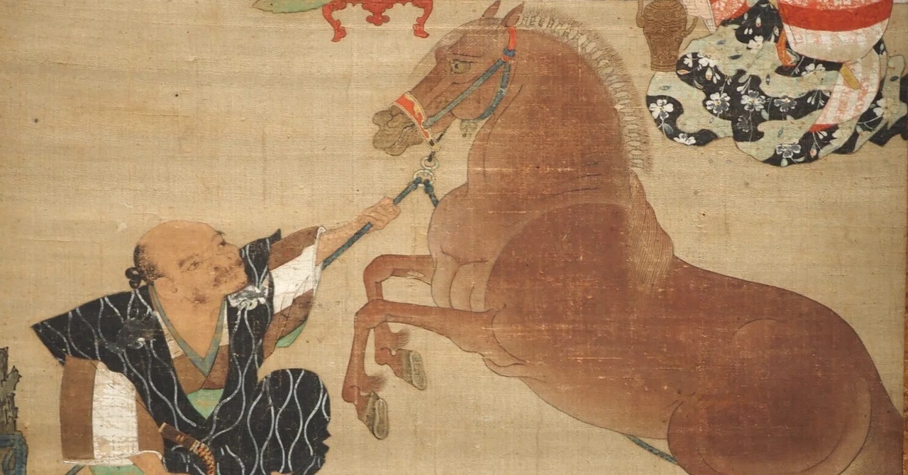 Since it is the Year of the Horse, horses are gathered at Tohaku